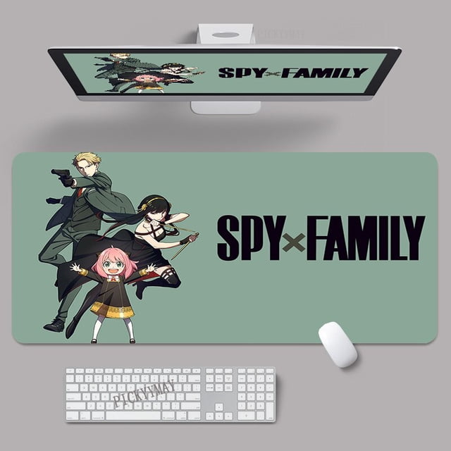 Spy X Family-alfombrillas de ratón para Gaming, alfombrilla de escritorio XXL de 90x40cm para ordenador qiuyongming unisex