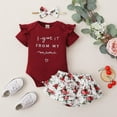 thumbnail image 7 of Newborn Infant Baby Girl Clothes Romper Shorts Set Floral Summer Outfits Cute Baby Clothes Girl, 7 of 7