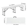 thumbnail image 1 of KFFKFF 6FT Plastic Folding Bench Portable Outdoor Bench for Picnic Camping Garden, 1 of 9