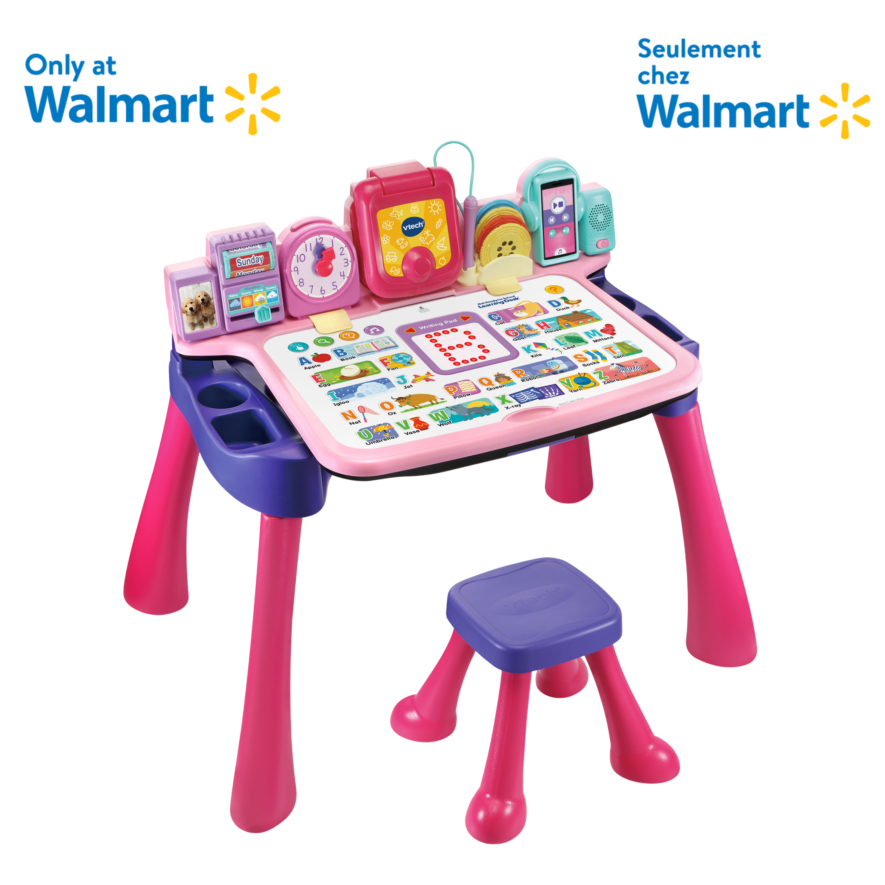 VTech Get Ready for School Learning Desk - Walmart Exclusive - French Version, 2 to 5 Years