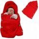 thumbnail image 3 of Saco de dormir de lana de punto para bebé de otoño e invierno, saco de dormir con botones, manta para fotografía, carrito de dormir, saco de dormir para fotografía de pañales, 3 of 5