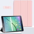 thumbnail image 1 of Tab A 9.7 SM P550 Tri-fold Tablet Case Stand PU Leather Cover for Samsung Galaxy Tab A 9.7'' SM-P550 P555 auto wake sleep Rose Gold For Tab A 9.7 P550, 1 of 6