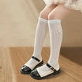 thumbnail image 6 of Biekopu Toddler Girls Summer Mesh Socks Mid Tube Breathable Bows Princess Socks for Party, School, Travel, 6 of 6