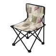 thumbnail image 2 of 600D Oxford Camping Chair Portable Foldable Chair Supports 220 lbs for Picnic, Fishing, Backpacking Squares and Ginkgo Leaves Pattern, 2 of 8