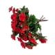 thumbnail image 4 of 4 manojos de flores artificiales de seda sintética, rododendros, decoración reutilizable. Rojo, 4 of 9