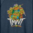 thumbnail image 3 of Teenage Mutant Ninja Turtles - Rebel Road Group - Women's Lightweight French Terry Long Sleeve Shirt, 3 of 5