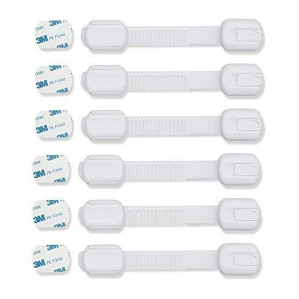 （6pack）Baby Proofing Child Safety Locks Childproof Latches with 3M Adhesive Baby
