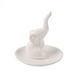 thumbnail image 3 of Plato de cerámica para joyería, elefante blanco, plato de cerámica estéreo blanco para joyería, plato decorativo, bandeja para anillos, adornos, 3 of 5
