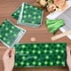 thumbnail image 3 of 100 bolsas de regalo para el Día de San Patricio con forma de trébol de cuatro hojas, de plástico verde irlandés, para celofán, dulces, galletas y lazos verdes., 3 of 6