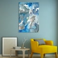 thumbnail image 5 of Empire Art Direct Subtle Blues II Frameless Free Floating Tempered Glass Panel Graphic Wall Art, 32" x 48" x 0.2", Ready to Hang, 5 of 9