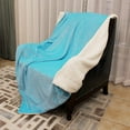 thumbnail image 2 of Howarmer Sherpa Fleece Blanket, Azure Thick Fuzzy Warm Soft Blankets and Throws for Sofa, 60"x80", 2 of 7