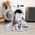thumbnail image 5 of Dark Grey Traditional Area Rug 100ft Carpet Silver Suitable for Entrance Hallway Washable Non Slip, 5 of 5