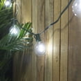 thumbnail image 2 of Northlight LED G50 Globe Christmas String Lights - Pure White - 10' Green Wire - 10ct, 2 of 2