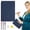 D, variant on Whiteboard Notebook, Dry Erase Whiteboard, Reusable Folding White Board Double Sided Handheld Whiteboard, Double Side Writing Board Include a Wipeable Pen and Rag, 9.53x6.54 Inch, Charcoal Black