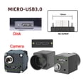 thumbnail image 3 of CY 5Gbps USB-C Type-C Host to Micro USB3.0 Screw Mount Straight Cable for Industrial Camera Storage, 3 of 8