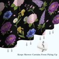 thumbnail image 6 of Pioneer Flower Floral Print Pattern Shower Curtain 36"x72", Bathroom Decorative Shower Curtain Set with 12 Hooks, Waterproof Washable, 6 of 6