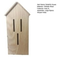 thumbnail image 7 of Wooden Butterfly Habitat - Hanging Flying Insect Bug Butter Fly House Shelter Hotel for The Garden - Insect Hibernation, 7 of 7