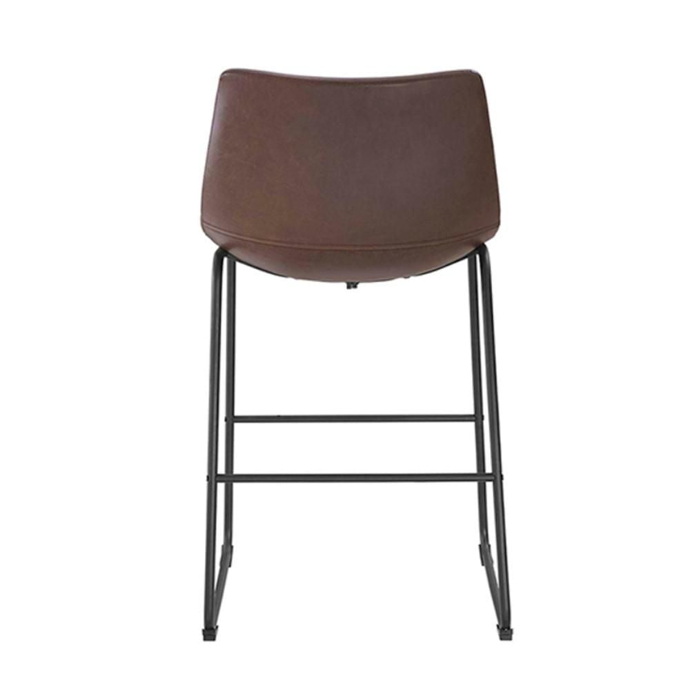 TABOURET LANDON en marron ENSEMBLE DE 2