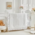 thumbnail image 4 of Juego de ropa de cama Flysheep para cuna con mechones, 3 piezas, 86 x 109 cm, blanco, 4 of 7