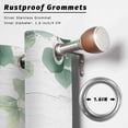 thumbnail image 2 of Outdoor Curtains for Patio Waterproof, Spring Pink Roses Outdoor Privacy Panels Grommet, Pastoral Eucalyptus Leaves Gray Wooden Blackout Outside Curtains for Porch/Cabana 54"x95", 2 Panels, 2 of 8