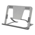 thumbnail image 3 of Tablet Stand Portable Aluminum Alloy Foldable Gray Desktop Phone Tablet Drawing Holder for 5 to 14in Mobile Phone Tablet, 3 of 5