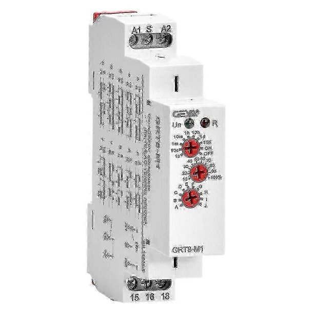 Geya Grt8-m1 On Off Time Delay Relay 16a Ac/dc12v-240v Multifunction ...