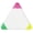 White, variant on 1Pc 3 Colors Highlighters, Triangle Multi Highlighter in One Pen, Watercolor Marker for Mark Up Scrapbooking, Note Taking , Documents for Work