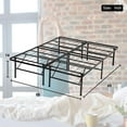 thumbnail image 4 of FDW Bed Frame Queen Metal Base Mattress Foundation Heavy Duty Steel Replaces Box Spring,Black, 4 of 7