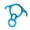 Blue, variant on Professional Rock Climbing Equipment Figures 8 Descender For Safe And Controlled Descent In Mountaineering Environment