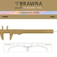 thumbnail image 4 of Brow Pro Measuring Tool - Double Scale Eyebrow Ruler for Microblading, Brow & Makeup Artists - Eyebrow Caliper Ruler Plastic- Gold, 4 of 4