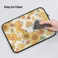 thumbnail image 6 of Bingfone Groovy Hippie Flower Mushrooms Laptop Sleeve Case 15 Inch, 360° Protective Computer Carrying Bag, 6 of 9