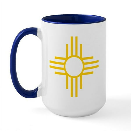 

CafePress - WHITE_ZIA Mugs - 15 oz Ceramic Large Mug