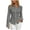 Gray, variant on Womens Work Blouses Dress Shirt Button Down Fitted Long Sleeve Lapel Collar Business Office Tops