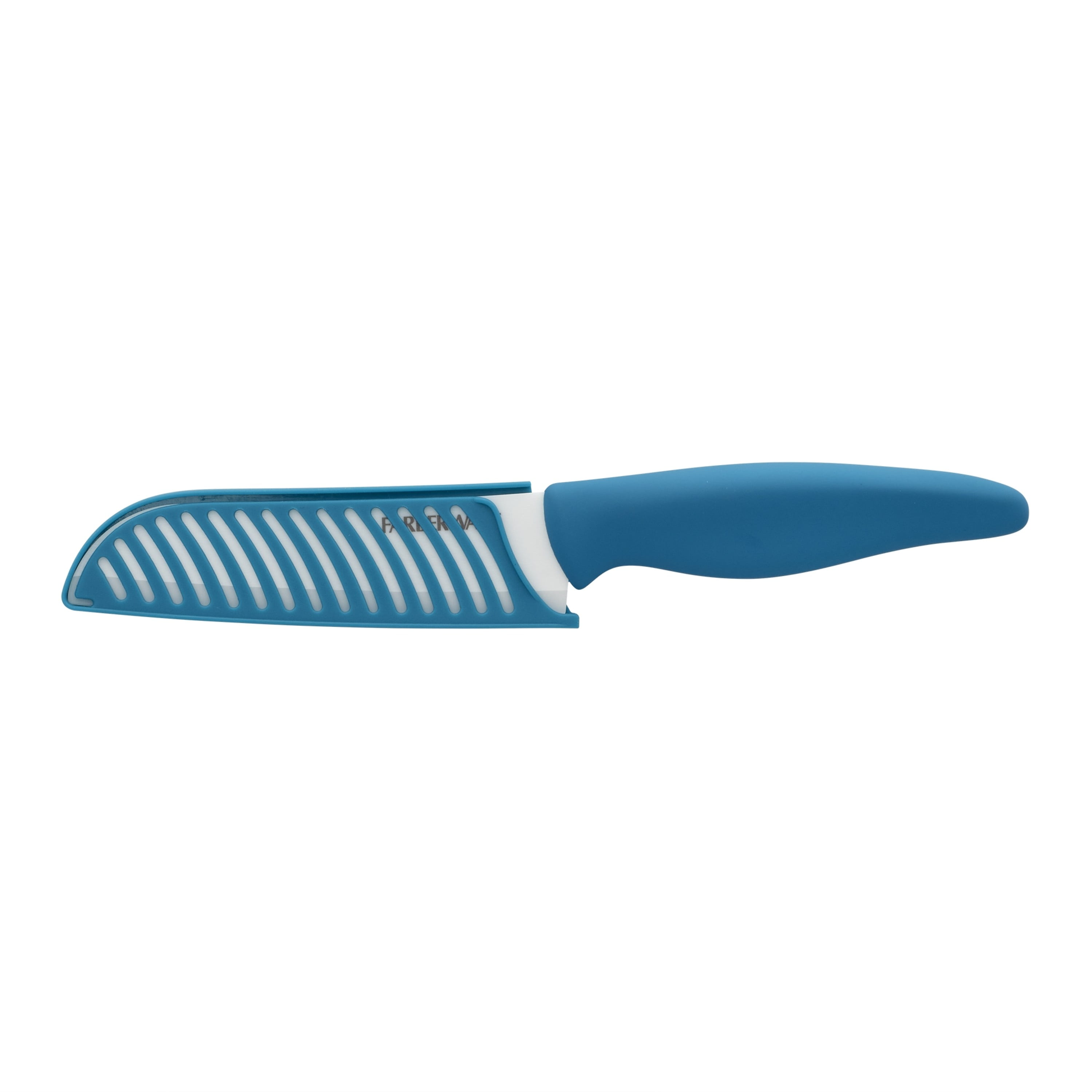 Farberware Ceramic 5-Inch Santoku Knife With Custom-Fit Blade