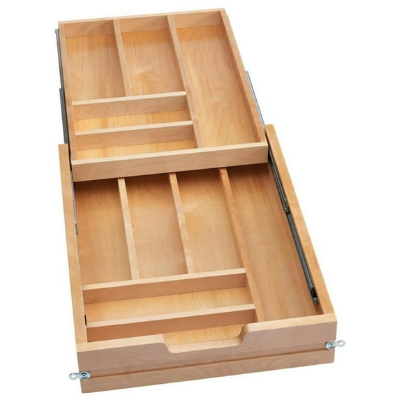 Rev-A-Shelf 4WTCD-419HFLSC-1 Wood Classics 16-1/2"W Base Cabinet Two Tier Kitchen