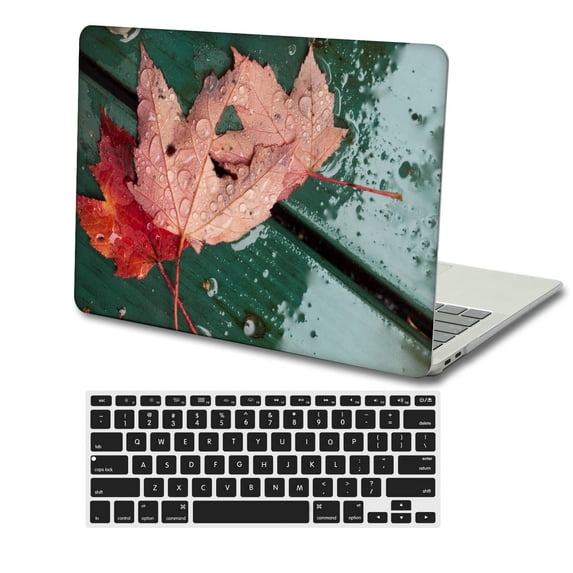 KSK KAISHEK Only Compatible Newest MacBook Pro 15" Case 2016-2019 Rel. Model A1707/A1990, Plastic Hard Shell Case Cover + Black Keyboard Cover, Plants series 0226