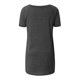 thumbnail image 5 of Pntutb Mujer Casual Tallas grandes Impresión Cuello en V Manga corta Camiseta larga Blusa top Pntutb Pntutb-5857, 5 of 5