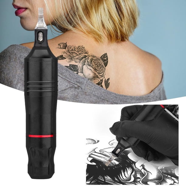 Durable Profesional Inalámbrico Tattoo Pen Motor All-In-One Machine (Negro) Ygjytge Cuidado Belleza