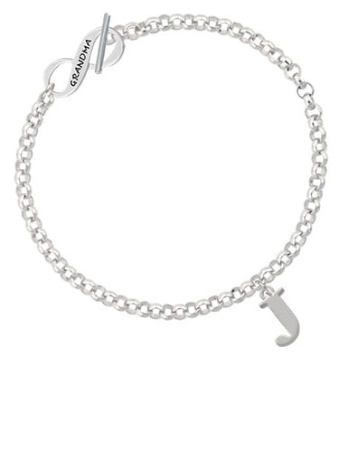 Delight Jewelry - Large Initial - J - Grandma Infinity Toggle Chain ...