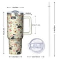 thumbnail image 3 of Dog Travel Tumbler 40oz with Double Insulation, Spill Proof Lid, Handle and Straw – Perfect Coffee Cup Gift for Pet Fans, 3 of 5