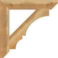 thumbnail image 3 of Ekena Millwork 4"W x 26"D x 26"H Balboa Slat Rough Sawn Bracket, Western Red Cedar, 3 of 4