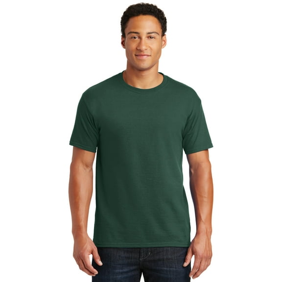 JERZEES - Dri-Power 50/50 T-Shirt - 29MR, Forest Green, 4X, Pack Of 2, Mens T-Shirts