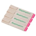 thumbnail image 1 of Unique Bargains Highlighter Pen 4 Pack Water Based Broad Tip Writing Marker Pens for Office Home Daily Use Style 2, Pink, 1 of 6