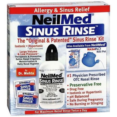 Neilmed Sinus Rinse Saline Nasal Kit 0.65% Strength 50 Packets, 05928000100 - SOLD BY: PACK OF ONE