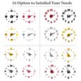 thumbnail image 4 of DIY Wall Clock Frameless Mute Wall Stickers 40 Diameter Modern Design Sticker for Living Room, 4 of 8