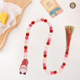 thumbnail image 2 of Guirnalda de cuentas de madera con borlas, decoración rústica para colgar en la pared, rosario estilo boho B, 2 of 9