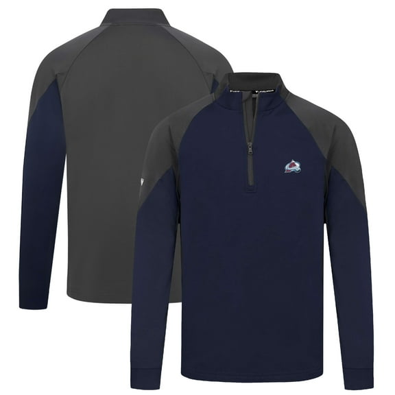 Men's Levelwear Navy Colorado Avalanche Cadet Insignia Core Quarter-Zip Pullover Top