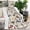 Rover Cream Dogs, variant on Shepherd Dog and Flower Floral Blanket,Comfortable Soft Flannel Throw Blanket,All Season,Warm Lightweight Blankets for Sofa Bed Couch Living Room Chair,30"x40"(80x100cm)