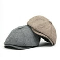 thumbnail image 2 of CoCopeaunts Vintage Beret Caps for Men and Women Hat Newsboy Hat Stitching Berets Cap Autumn Spring Men Painter Octagonal Hats Gorras, 2 of 6