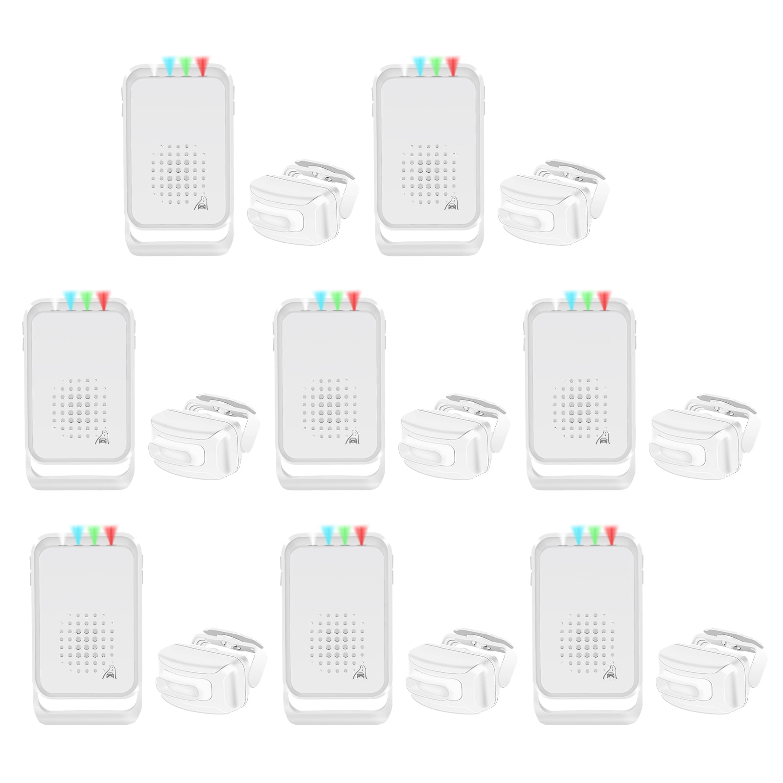NineLeaf Driveway Alarm Wireless Weatherproof Motion Sensor, Motion Detector Alarm Outdoor, Home Security Alert Alarm, Motion Detector Alarm System, 918 FT Range Protect Indoor/Outdoor Property,8Pack